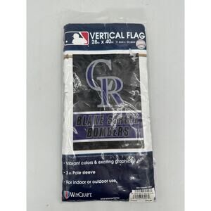 WINCRAFT COLORADO ROCKIES VERTICAL FLAG BLAKE STREET BOMBERS MLB 28x40